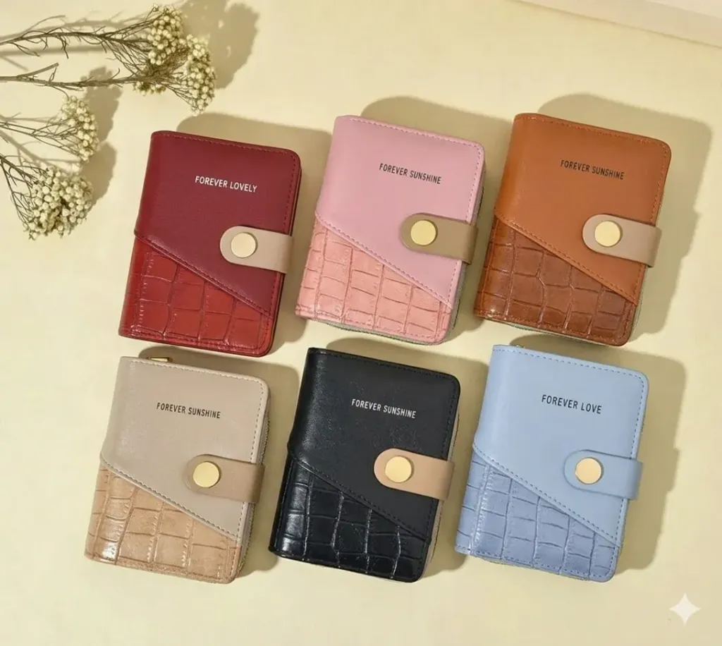 Monedero Tarjetero PU (Rojo)