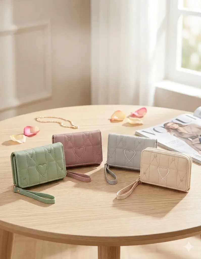 Monedero PU (Blanco Crema)